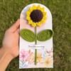 Gift Charming Cake And Crochet Sunflower Gift Combo
