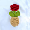 Shop Charming Handcrafted Crochet Rose Pot