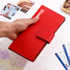 Buy Charming Red Personalized Travel Wallet And Luggage Tag For Her