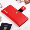 Shop Charming Red Personalized Travel Wallet And Luggage Tag For Her