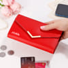 Charming Red Personalized Wallet For Her
