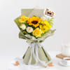 Gift Charming Yellow Blooms Bouquet For Dad