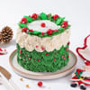 Gift Cheerful Christmas Wreath Cream Cake