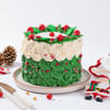 Buy Cheerful Christmas Wreath Cream Cake