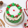Shop Cheerful Christmas Wreath Cream Cake