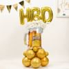 Gift Cheers To A Golden Birthday Balloon Arrangement