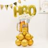 Buy Cheers To A Golden Birthday Balloon Arrangement