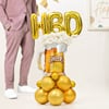 Cheers to a Golden Birthday Balloon Bouquet