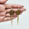 Buy Chic Animal Print Earrings with Dangling Strands