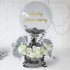 Gift Chic in Silver Anniversary Arrangement