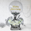 Chic in Silver Anniversary Arrangement Online