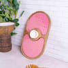 Gift Chip And Dip Platter - Oval - Blush Pink - Single Piece