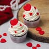 Gift Chocolate Heart Cupcakes - Set Of 4