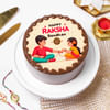 Chocolate Raksha Bandhan Photo Cake Online