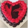 Chocolate & Red Velvet Heart Cake