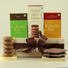Chocolates And Cookies In Gift Tray Chocolates And Cookies In Gift Tray