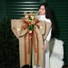Shop Christmas Charm Burlap Bow