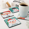 Shop Christmas Cheer Personalized Coasters - Set Of 4