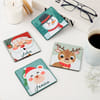 Christmas Cheer Personalized Coasters - Set Of 4 Online