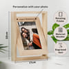 Gift Christmas Joy Personalized Rotating Wooden Frame