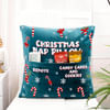 Buy Christmas Nap Personalized Velvet Pocket Cushion - Blue