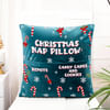 Shop Christmas Nap Personalized Velvet Pocket Cushion - Blue