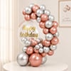 Buy Chrome Rose Gold Birthday Balloon Bouquet