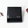 Classic Black Personalized Bi-Fold PU Leather Wallet Online