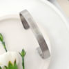 Gift Classic Men's Cuff Bracelet - Personalized - Silver