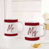 Gift Classic Mr And Mrs White Ceramic Mugs - Set of 2