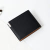 Buy Classic PU Leather Black Bifold Wallet for Him
