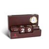Gift Classic Wooden Calendar With Clock