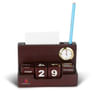 Buy Classic Wooden Calendar With Clock
