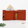 Gift Classy Genuine Leather Wallet - Tan