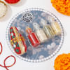 Classy Pearl Embellished Tikka Thali Set For Bhai Dooj Online