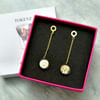Shop Classy Round Shaped Golden Metal Danglers