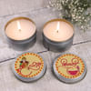 Classy Shubh Deepawali Metal Diyas Online