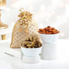 Buy Classy Treats In Golden Potli Bhai Dooj Hamper