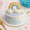 Gift Cloud And Rainbow Cake (2kg)