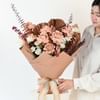 Buy Coffee Hues Elegant Bouquet