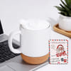 Coffee Lovers Cork Base Ceramic Mug Personalized