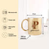 Gift Coffee Lovers Personalized Gold Metallic Mug