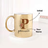 Buy Coffee Lovers Personalized Gold Metallic Mug