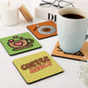 Buy Coffee Mood Premium Coasters - Set Of 4