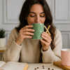 Buy Coffee Mug - X Shaped Handle - Ceramic - 350ml