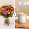 Colorful bouquet and candle - Tutti frutti et bougie Online