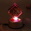 Buy Colorful Personalized Rotating Crystal Cube with LED