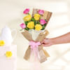 Buy Colour Burst Roses Bouquet