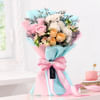 Gift Colourful Blooms And Decadent Cake Combo