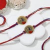 Buy Colourful Peacock Rakhi Set with Channa Barfi